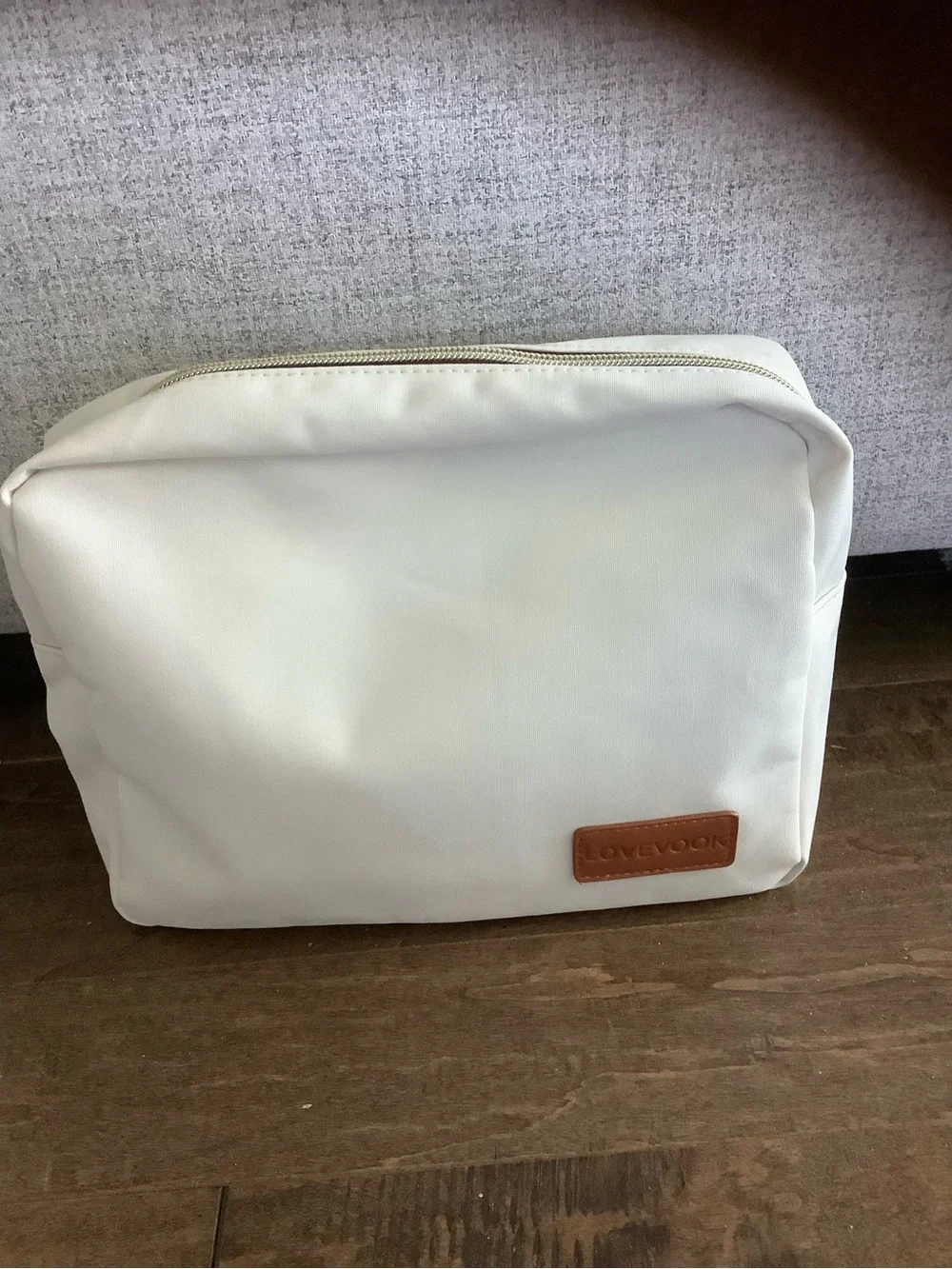 Lovevook White Cosmetic Pouch - Travel Makeup Organizer